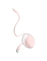 Wholesale Baseus Let's go Little Reunion One-Way Stretchable Data Cable USB For USB-C, 2A, 1m (white+pink) - BSU1589WHTPNK - {ean13} - Hurt