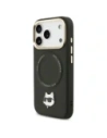 Etui Karl Lagerfeld Big Strap Choupette Metal Logo MagSafe do Apple iPhone 17 Pro czarny
