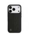 Etui Mercedes Leather Laurel Leaves MagSafe do Apple iPhone 17 Pro czarny