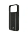 Etui Mercedes Leather Star Pattern Stripes MagSafe do Apple iPhone 17 Pro czarny