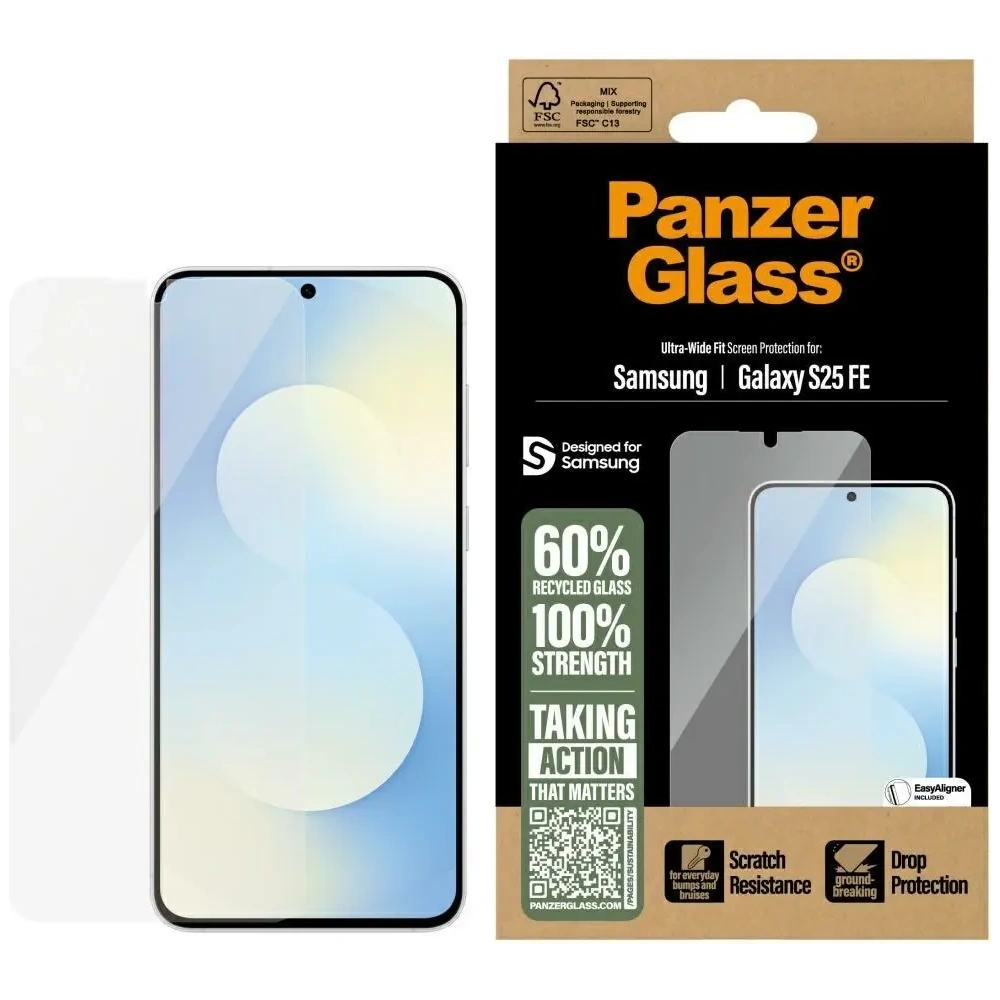 Szkło hartowane PanzerGlass Ultra-Wide Fit do Samsung Galaxy S25 FE