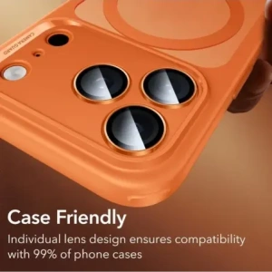 Osłona na aparat ESR Armorite Camera Protector do Apple iPhone 14 Pro / Max / 15 Pro / Max / 16 Pro / Max / 17 Pro / Max Orange