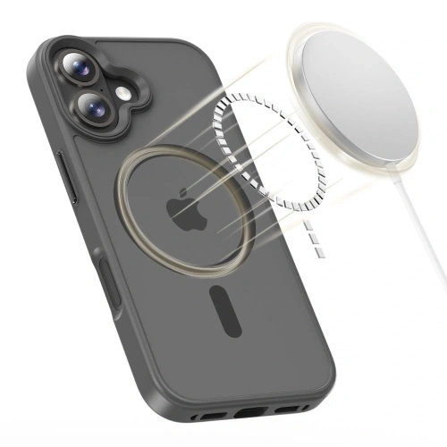 Etui Tech-Protect Magmat MagSafe do Apple iPhone 17 Matte Crayon Grey