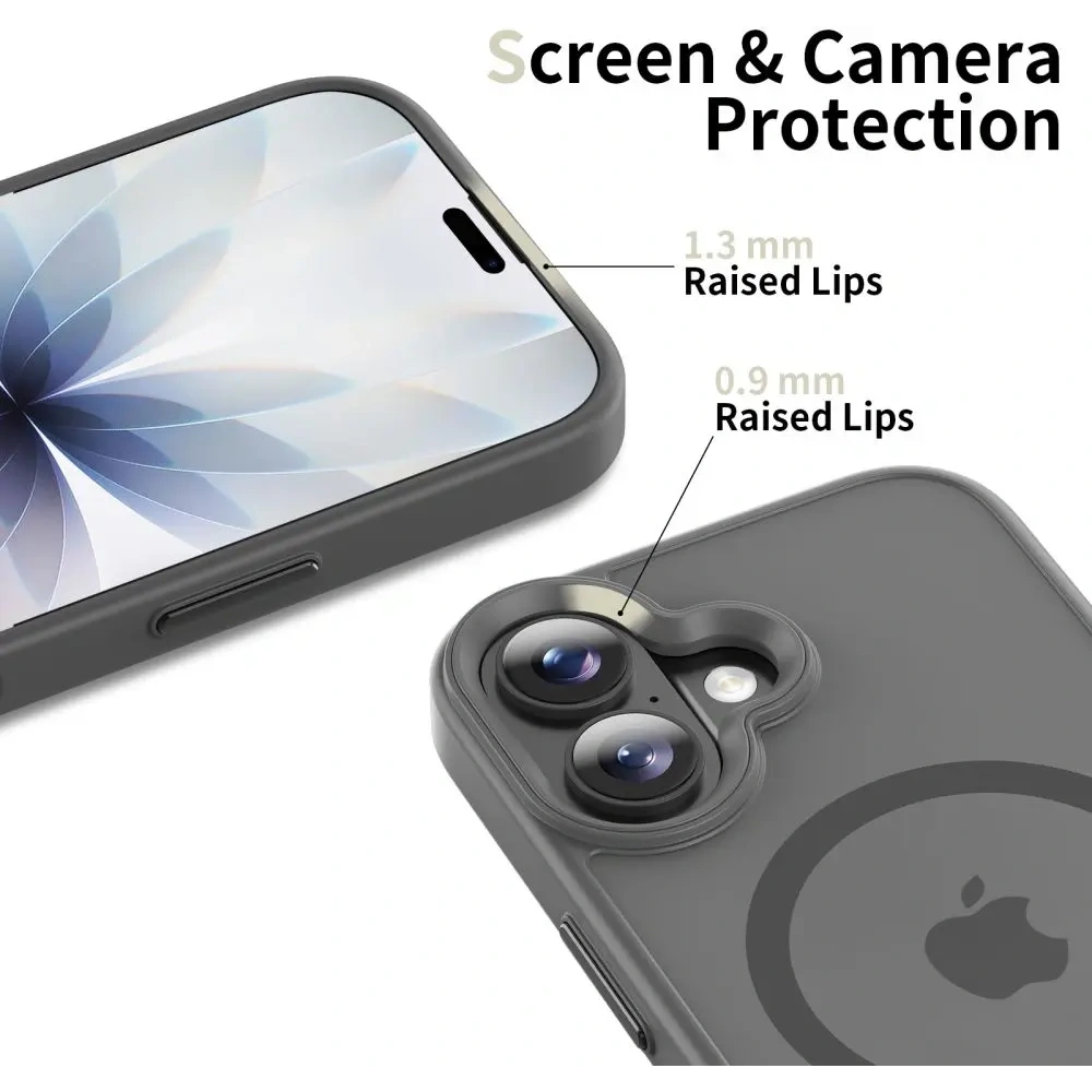 Etui Tech-Protect Magmat MagSafe do Apple iPhone 17 Matte Crayon Grey