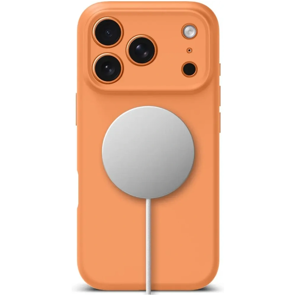 Etui Tech-Protect Silicone MagSafe do Apple iPhone 17 Pro Cosmic Orange