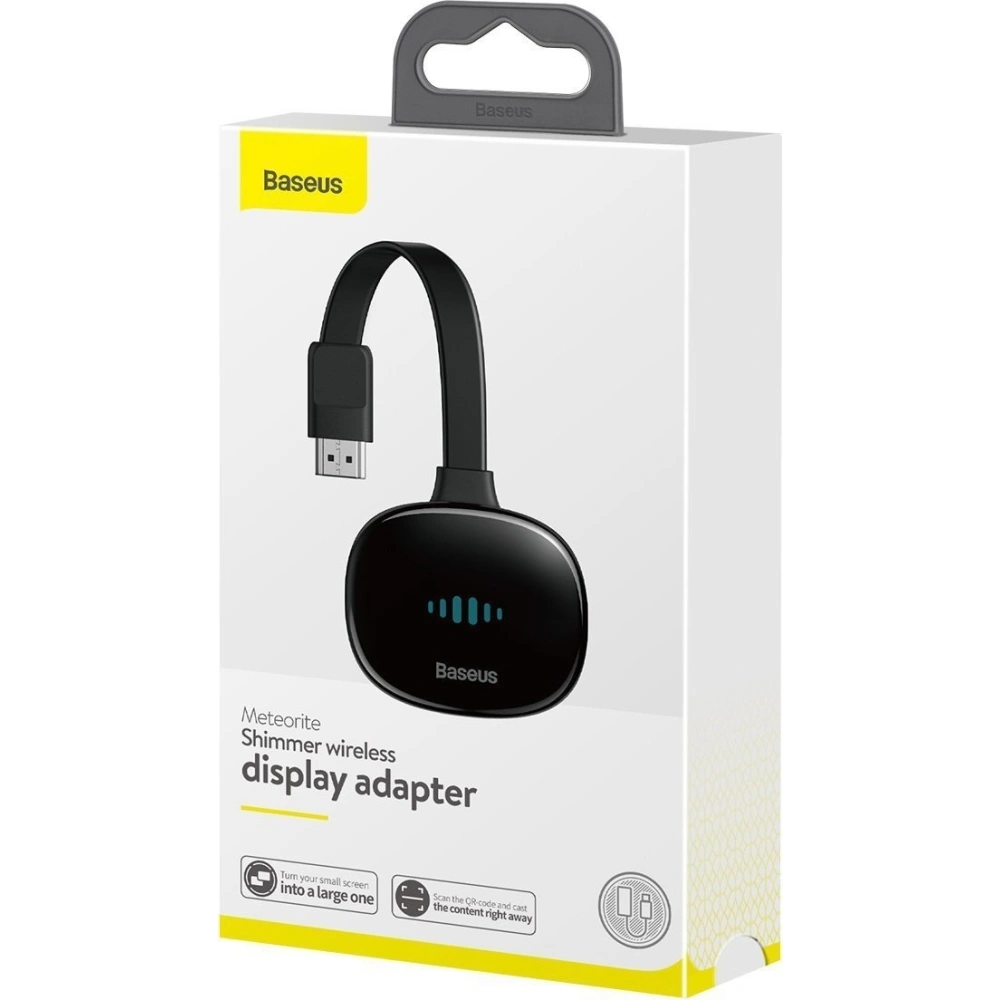 Hurtownia GSM - Adapter HDMI Baseus Meteorite Shimmer für drahtlose Bildübertragung, WiFi, 4K (schwarz) - BSU1592BLK - {ean13} - Hurt