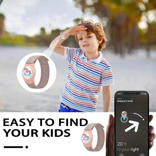 Pasek Tech-Protect Nylon For Kids do Apple AirTag 1 / 2 Magic Pony