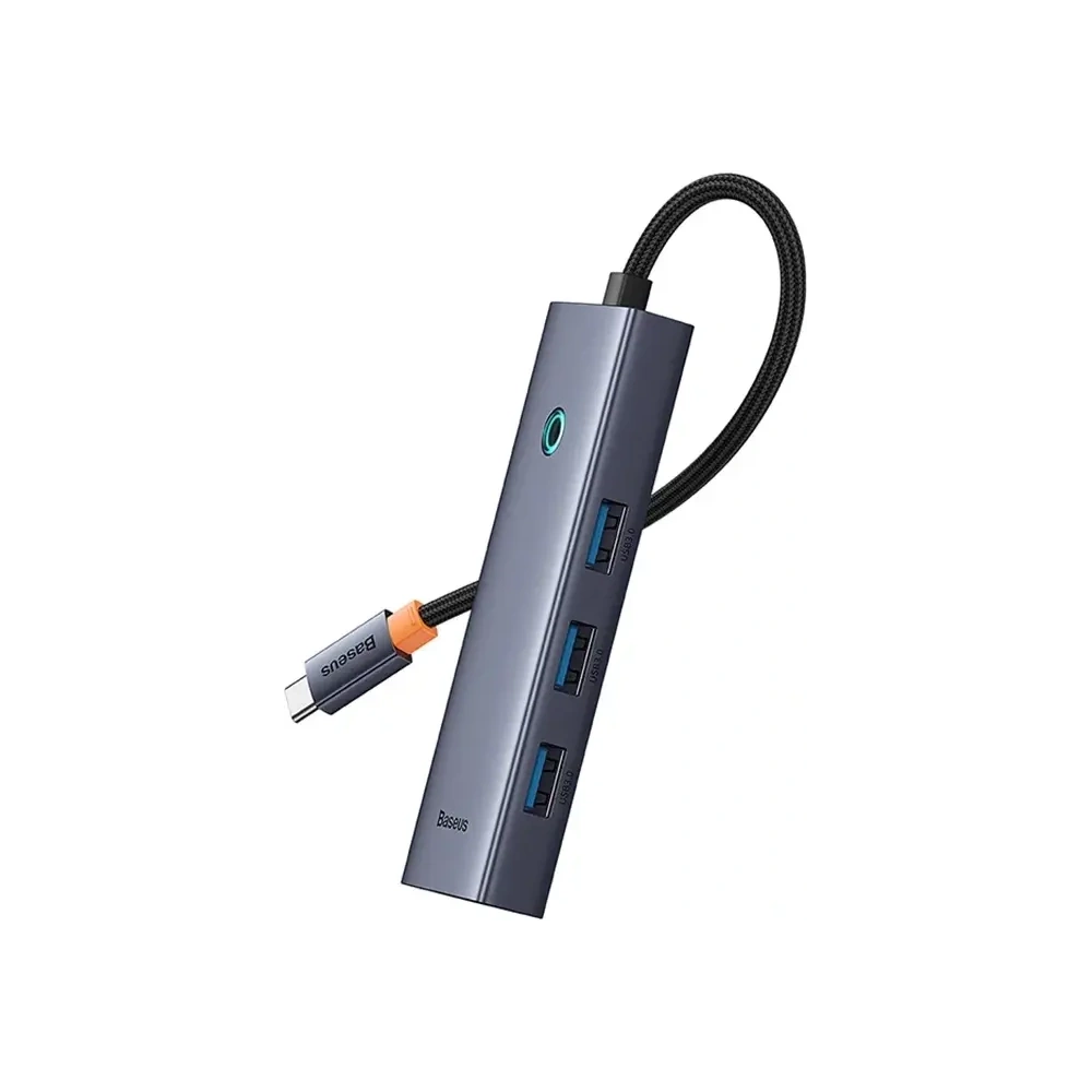 Hub 4w1 Baseus UltraJoy USB-C / 4xUSB-A 3.0 (szary)