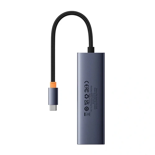 Hub 4w1 Baseus UltraJoy USB-C / 4xUSB-A 3.0 (szary)