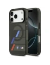 Etui BMW M IML Metal Buttons Tricolor Lines MagSafe do Apple iPhone 17 Pro czarny