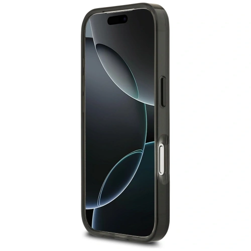 Etui BMW M IML Metal Buttons Tricolor Lines MagSafe do Apple iPhone 17 Pro czarny