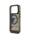 Etui BMW M IML Metal Buttons Tricolor Lines MagSafe do Apple iPhone 17 Pro czarny