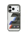Etui BMW M IML Metal Buttons Tricolor Lines MagSafe do Apple iPhone 17 Pro Max antracyt