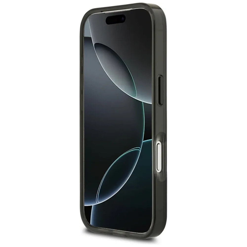 Etui BMW M IML Metal Buttons Tricolor Lines MagSafe do Apple iPhone 17 Pro Max czarny