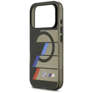 Etui BMW M IML Metal Buttons Tricolor Lines MagSafe do Apple iPhone 17 Pro Max czarny