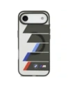 Etui BMW M IML Metal Buttons Tricolor Lines MagSafe do Apple iPhone Air antracyt