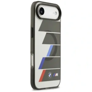 Etui BMW M IML Metal Buttons Tricolor Lines MagSafe do Apple iPhone Air antracyt