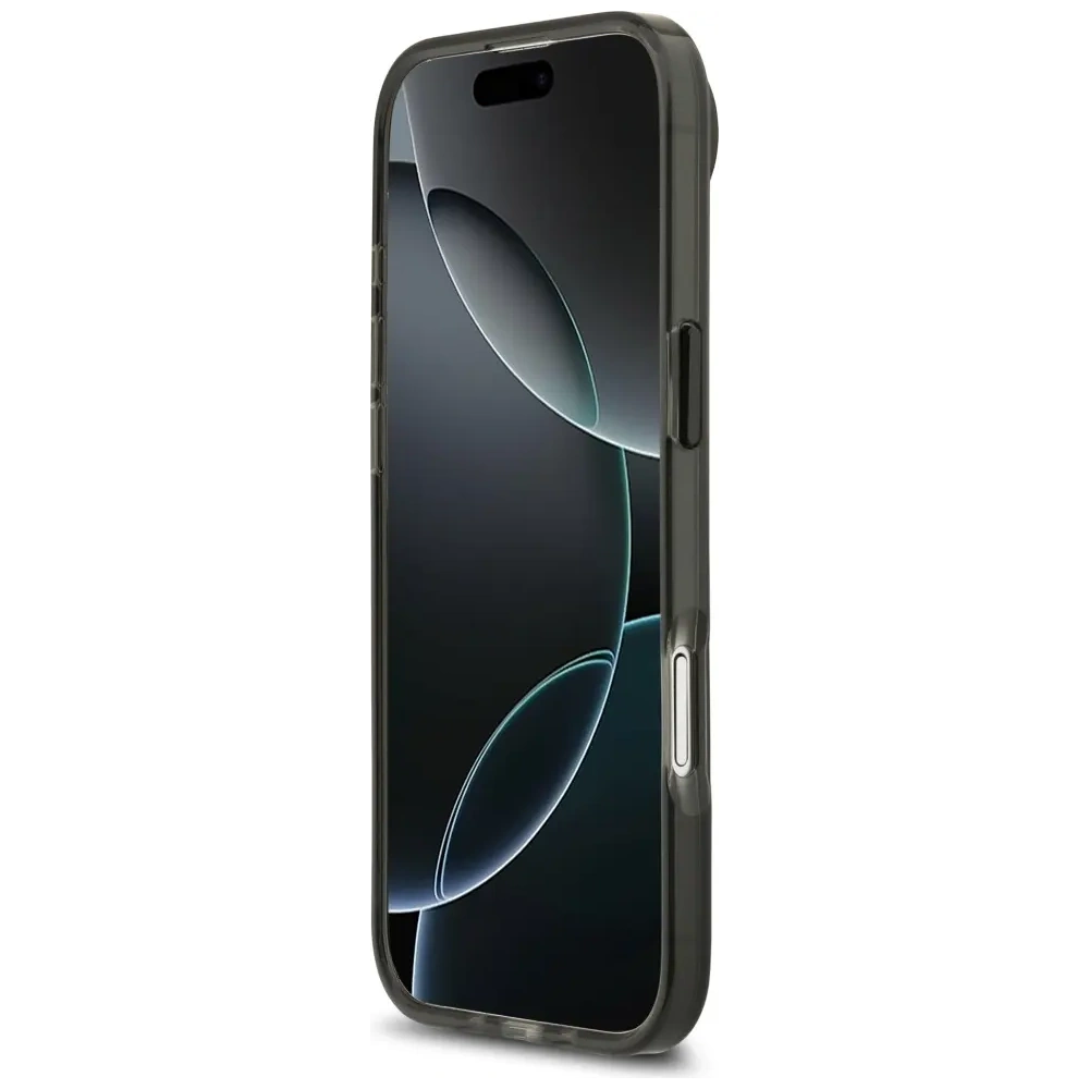 Etui BMW M IML Metal Buttons Tricolor Lines MagSafe do Apple iPhone Air antracyt