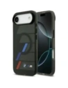 Etui BMW M IML Metal Buttons Tricolor Lines MagSafe do Apple iPhone Air czarny
