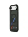 Etui BMW M IML Metal Buttons Tricolor Lines MagSafe do Apple iPhone Air czarny