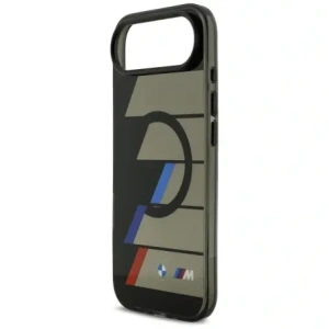 Etui BMW M IML Metal Buttons Tricolor Lines MagSafe do Apple iPhone Air czarny