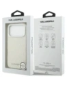 Etui Karl Lagerfeld FW Stamped Karl MagSafe do Apple iPhone 17 Pro beżowy