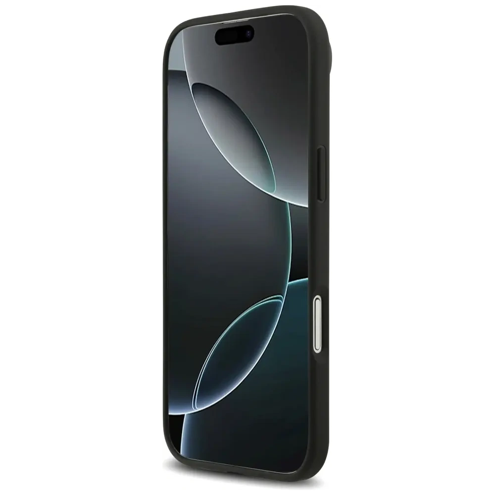 Etui Mercedes Leather Star Pattern Stripes MagSafe do Apple iPhone Air czarny