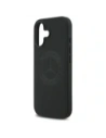 Etui Mercedes Leather Vintage Logo MagSafe do Apple iPhone 17 czarny