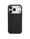 Etui Mercedes Leather Vintage Logo MagSafe do Apple iPhone 17 Pro czarny
