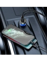 Hurtownia GSM - Autonabíječka Baseus Particular Digital Display s displejem, USB + USB-C, QC3.0+PD, 5A, 65W (stříbrná) - BSU1596SLV - {ean13} - Hurt