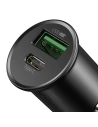 Baseus Circular Metal PPS Quick Charger Car Charger 30W (Support VOOC) Black