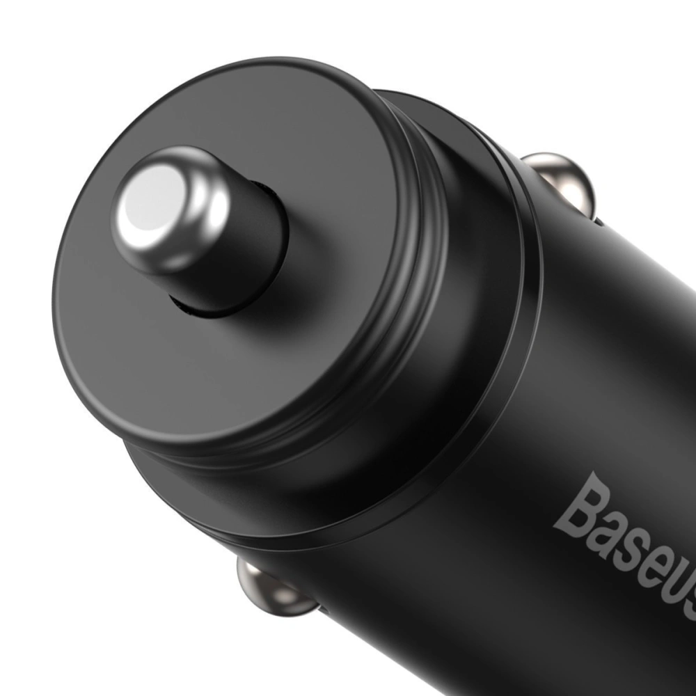 Hurtownia GSM - Auto nabíječka Baseus Circular Metal, QC 4.0 + PD 3.0, VOOC, SCP, AFC, MTK PE, 30W (černá) - BSU1598BLK - {ean13} - Hurt