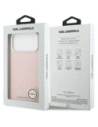 Etui Karl Lagerfeld FW Stamped Karl MagSafe do Apple iPhone 17 Pro Max różowy