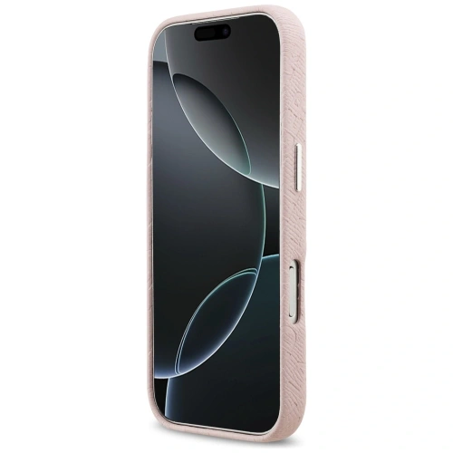 Etui Karl Lagerfeld FW Stamped Karl MagSafe do Apple iPhone 17 Pro różowy