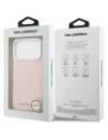 Etui Karl Lagerfeld FW Stamped Karl MagSafe do Apple iPhone 17 Pro różowy