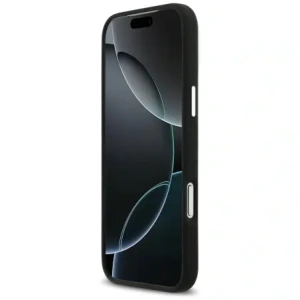 Etui Mercedes Silicone Vintage Logo MagSafe do Apple iPhone 17 Pro Max czarny