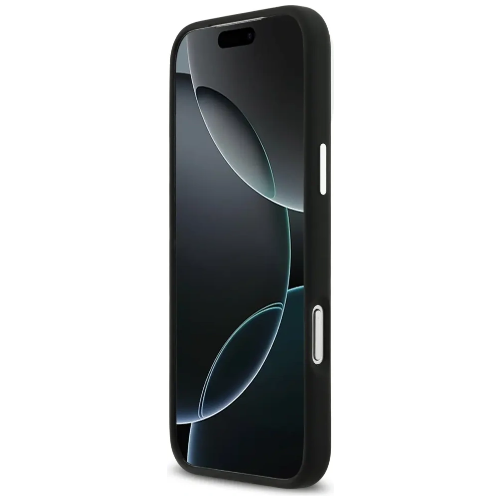 Etui Mercedes Silicone Vintage Logo MagSafe do Apple iPhone 17 Pro Max czarny