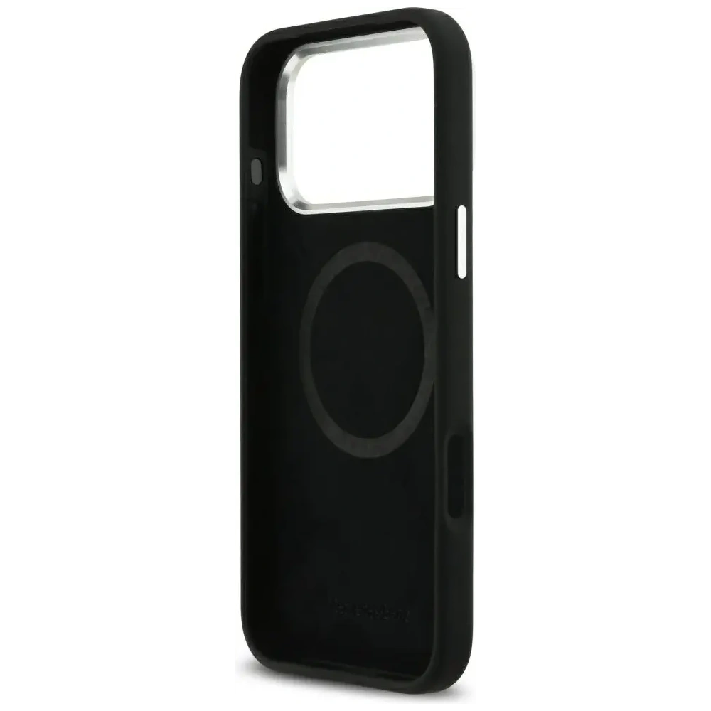 Etui Mercedes Silicone Vintage Logo MagSafe do Apple iPhone 17 Pro Max czarny