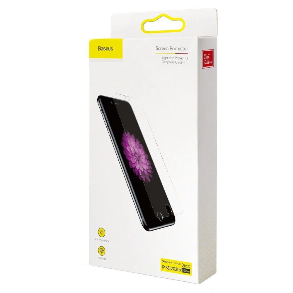 Hurtownia GSM - Zpevněné sklo 0,3mm Baseus pro Apple iPhone SE 2022/SE 2020/8/7 - BSU1602 - {ean13} - Hurt