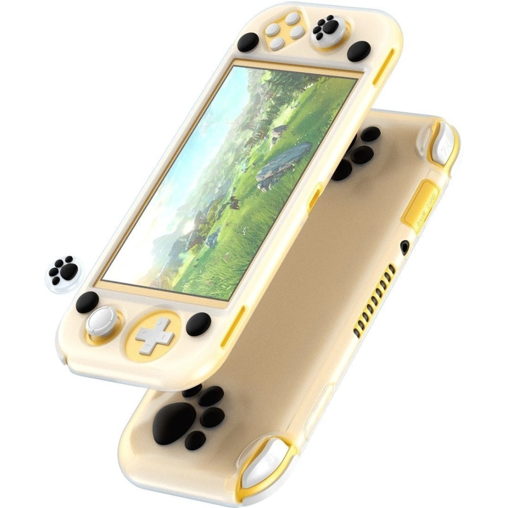 Hurtownia GSM - Silikonowe etui Baseus GS06L do konsoli Nintendo Switch Lite + silikonowe nakładki na pady (biało-czarne) - BSU1608WHTBLK - {ean13} - Hurt