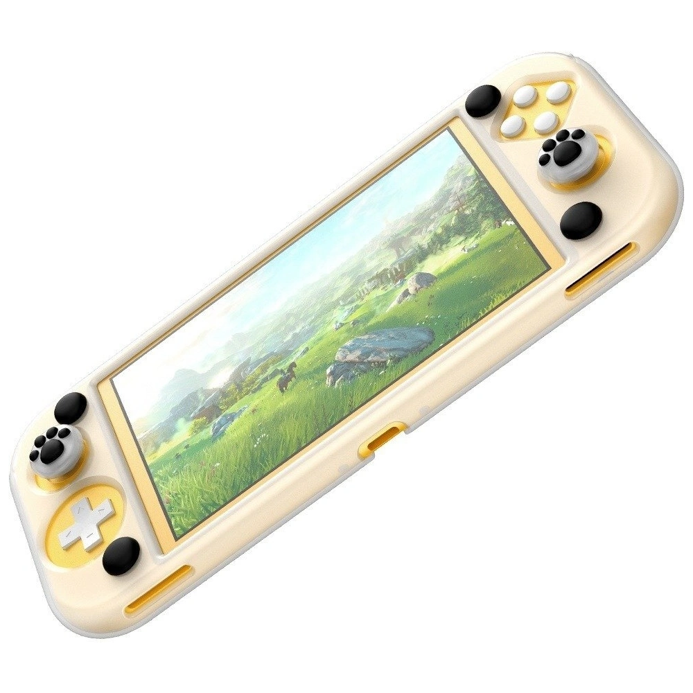 Hurtownia GSM - Silikonowe etui Baseus GS06L do konsoli Nintendo Switch Lite + silikonowe nakładki na pady (biało-czarne) - BSU1608WHTBLK - {ean13} - Hurt