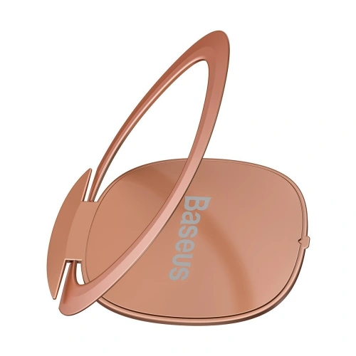 Uchwyt pierścień, ring holder Baseus Invisible do telefonu (różowy)