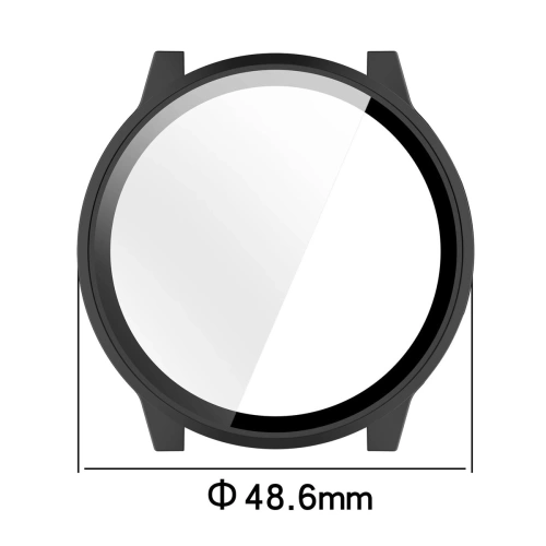 Etui ze szkłem do zegarka Bizon Case+Glass Watch do Garmin Venu 4 45mm czarne