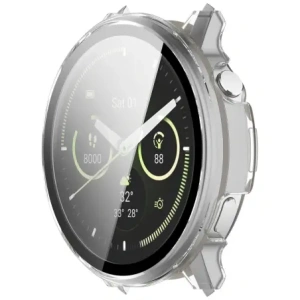 Etui ze szkłem do zegarka Bizon Case+Glass Watch do Garmin Venu 4 45mm przeźroczyste