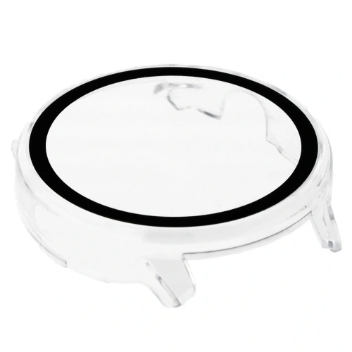 Etui ze szkłem do zegarka Bizon Case+Glass Watch do Garmin Venu 4 45mm przeźroczyste