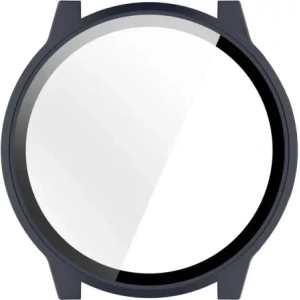 Etui ze szkłem do zegarka Bizon Case+Glass Watch do Garmin Venu 4 45mm ciemnoniebieskie