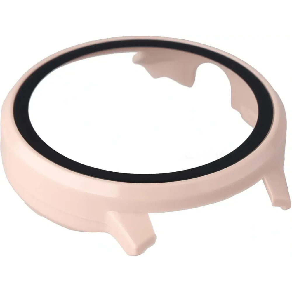 Etui ze szkłem do zegarka Bizon Case+Glass Watch do Garmin Venu 4 45mm różowe