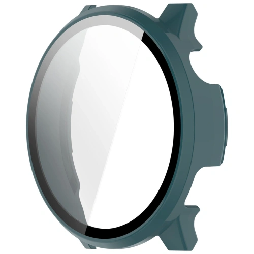 Etui ze szkłem do zegarka Bizon Case+Glass Watch do Garmin Venu 4 45mm zielone