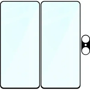 2x Szkło + szybka na aparat Bizon Edge Pack do OnePlus Nord CE5 5G