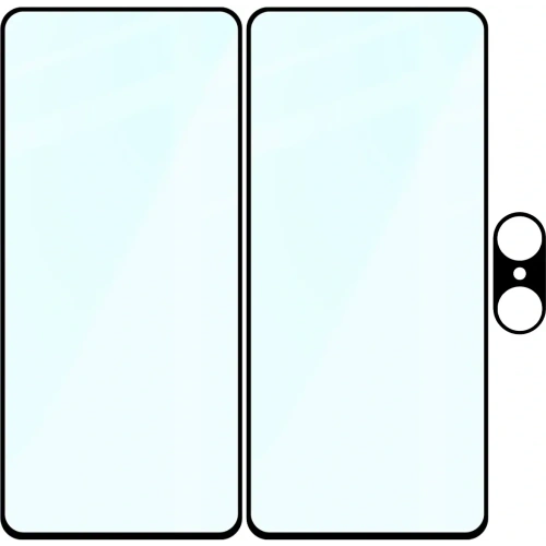 2x Szkło + szybka na aparat Bizon Edge Pack do OnePlus Nord CE5 5G
